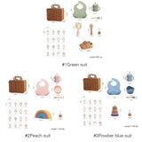Imitation Rattan Vintage Baby Tableware Gift Set