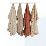 Newborn Air Conditioning Blanket Two-layer Cotton Holding Summer Thin Newborn Stroller Blanket
