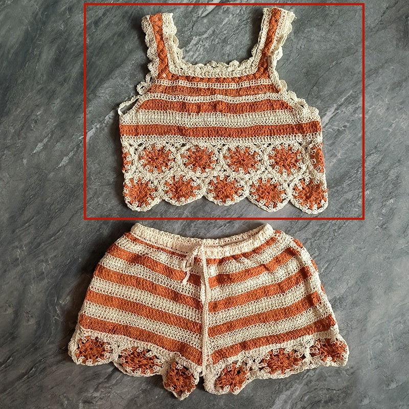 Cutout Sling Summer New Fashion Crochet Knitting Suit