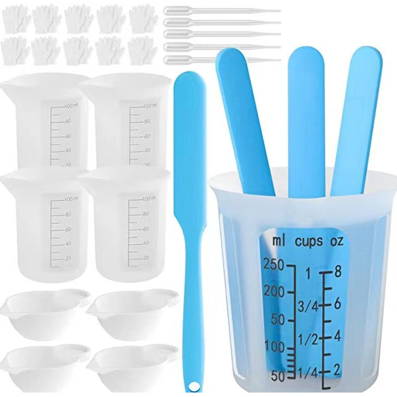 Crystal Glue Stirring Rod Silica Gel Measuring Cup Glue Mixing Tools