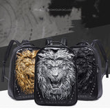 3D Angry Lion Face Unisex Backpack
