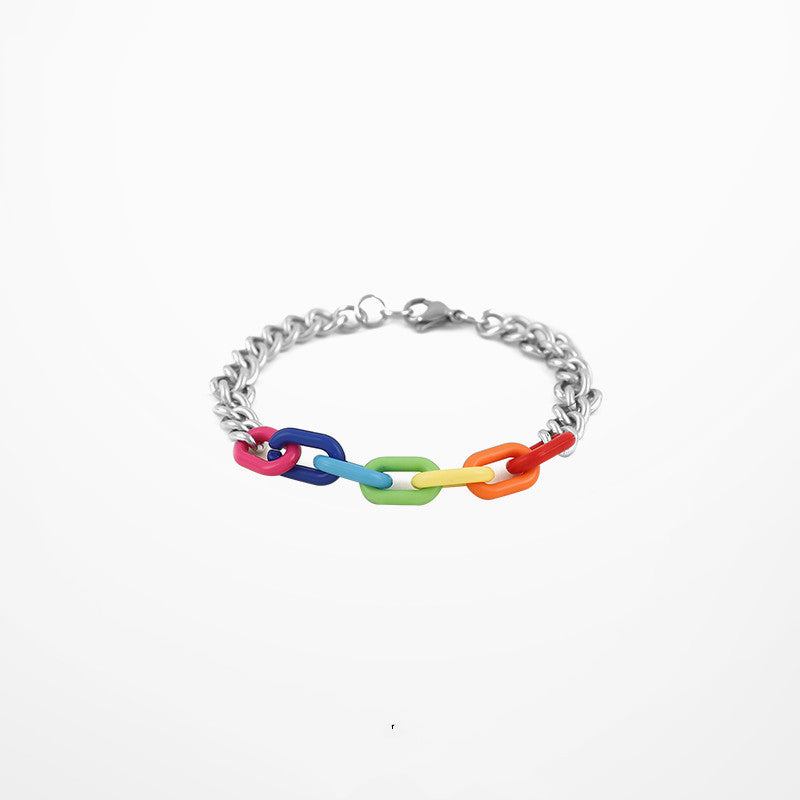 Дастпонаи рангоранги Beaded Smiley Dice Tide Brand Stitching заргарӣ тӯҳфа Рӯзи писарон