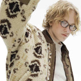 Мужская куртка из толстой овечьей шерсти с добавлением флиса