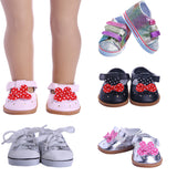 18-inch American Girl Doll Accessories Shoes 43cm Xiafu Doll Doll Accessories Small Leather Shoes
