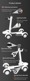 Чор Чарх голф барқ ​​боли Light Longboard Lawn Курс Scooter
