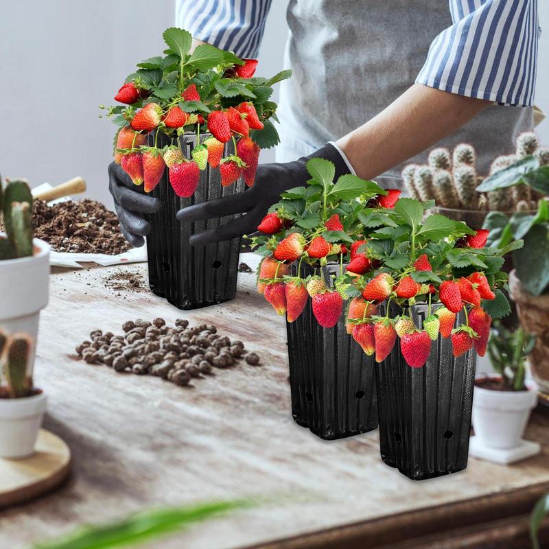 Simple Solid Color Plastic Deep Nursery Tree Pot