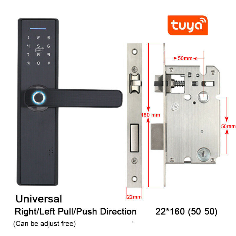 Fingerprint Lock Smart Lock Card Password Remote Control Normally Mode