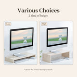 Monitor Increase Rack Adjustable Desktop Storage Computer Base Wooden Bracket Rack