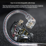 KZ-EDX Lite Inner Magnet Type Dynamic Headphones Bass Changeable Line