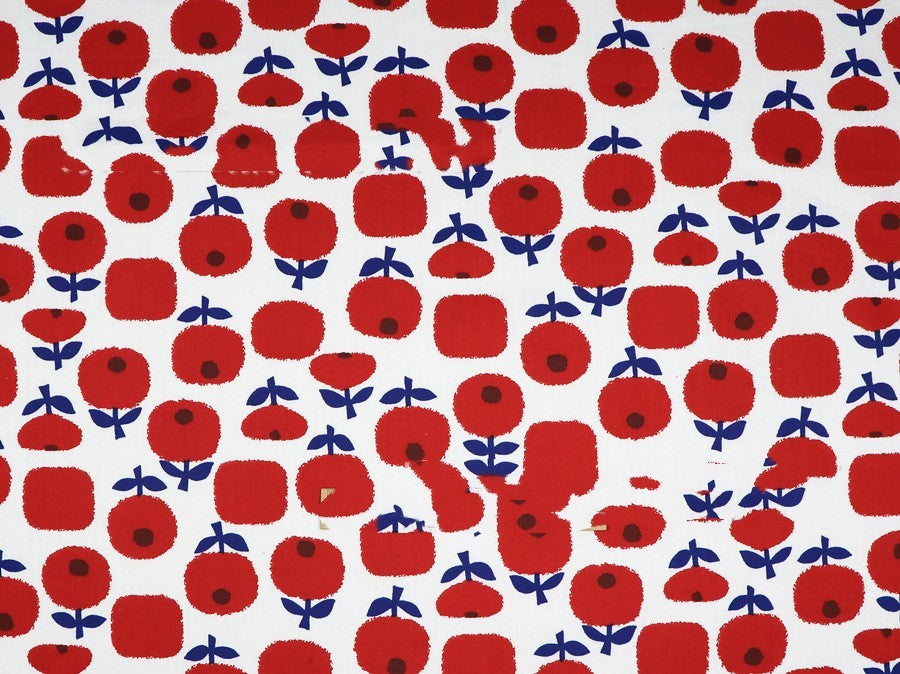Plant Flowers Small Clear Floral Cotton Fabric