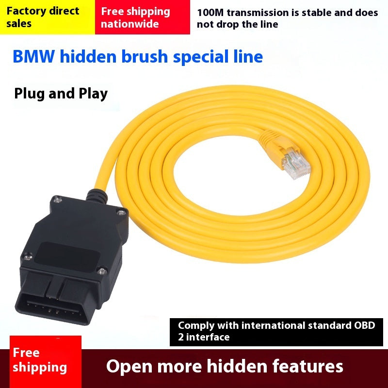 Vehicle Diagnostic Connector Network Modular Plug Interface Cable