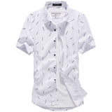Мужская рубашка с короткими рукавами в корейском стиле Slim Fit