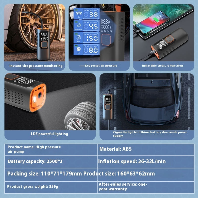 Portable Smart 19 Cylinder Wireless SUV Car Pickup Electric Vehicle Air