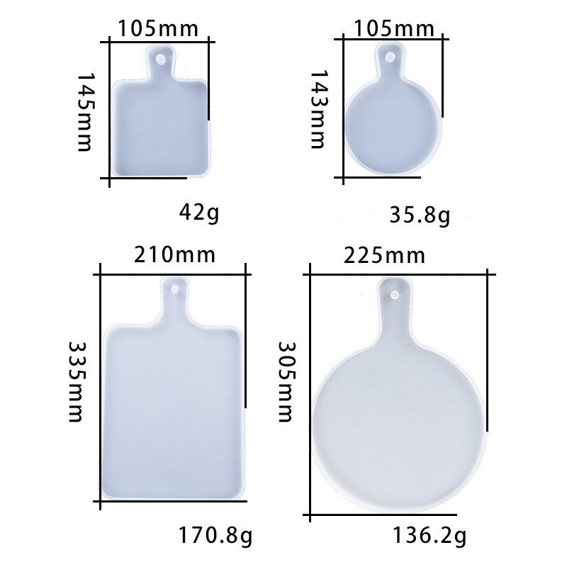 Handle Tray Making Mirror Surface Silicone Table