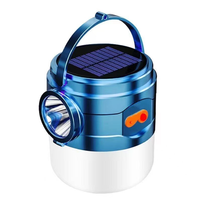 Solar Rechargeable Hand Bulb Lamp Lighting Home Outdoor