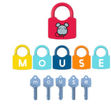 Children Montessori Alphabet Number Learning Locks Toys Alphanumeric Unlock Teaching Aids Educational Toys