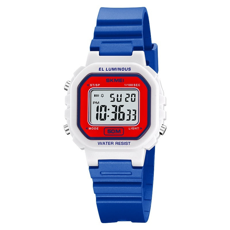 Student Outdoor Sports Electronic Watch Multifunctional Waterproof Luminous
