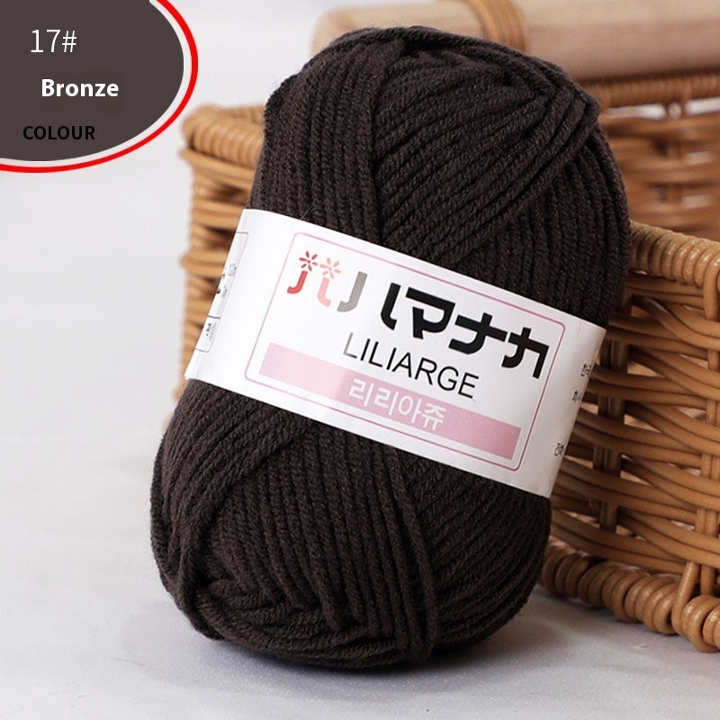 4-Strand Milk Cotton Thread Doll Crochet Knitting Wire Balls