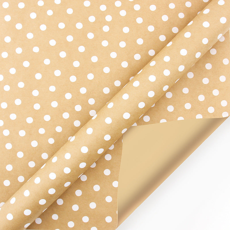90g Kraft Paper Retro Christmas Tree Snowflake Gift Wrapping Paper