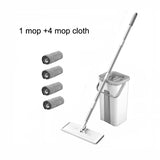 Mop Magic Floor Squeeze Squeeze Mop With Bucket Flat Bucket Rotating Mop For Wash Floor House Home Cleaning Cleaner Easy