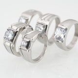 European And American Couple Inner Ring Brushed Ring
