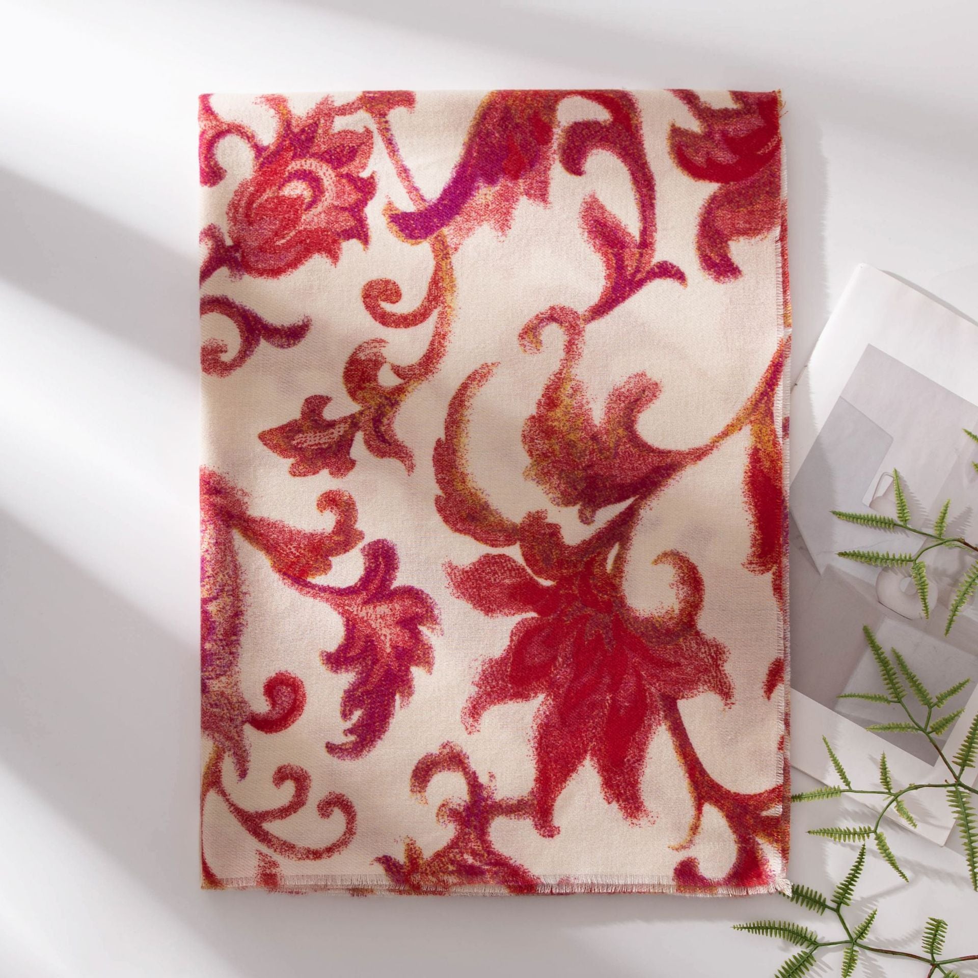 Рӯймоли сунъии Cashmere занон Зимистон Elegant Graceful Printing