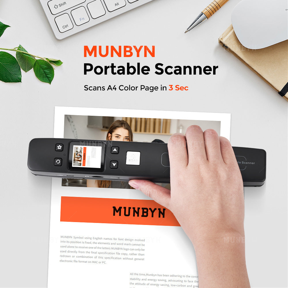 Handheld Scanner High Definition Black And White Color