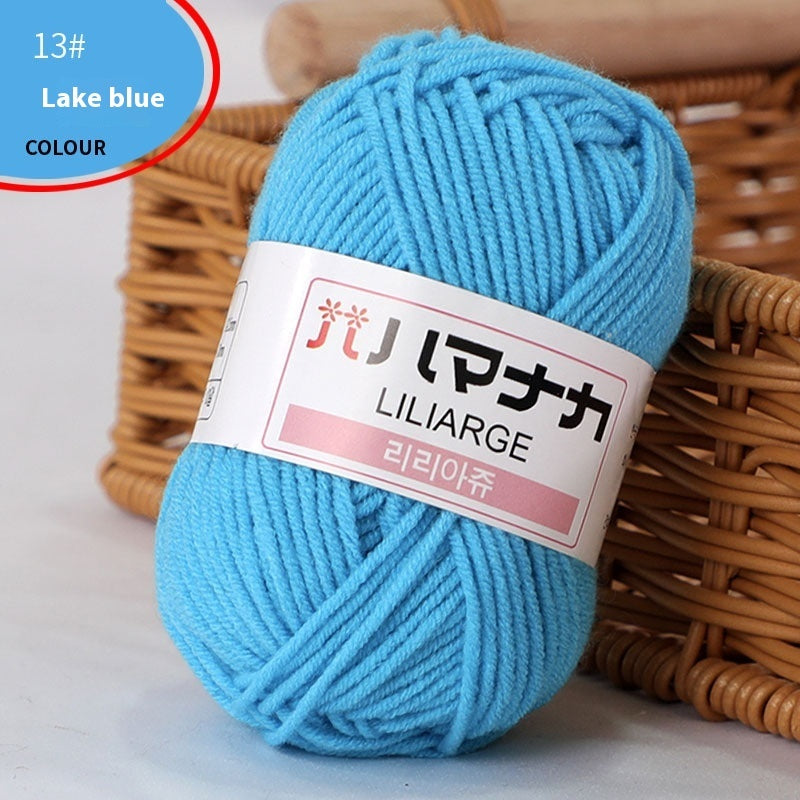 4-Strand Milk Cotton Thread Doll Crochet Knitting Wire Balls