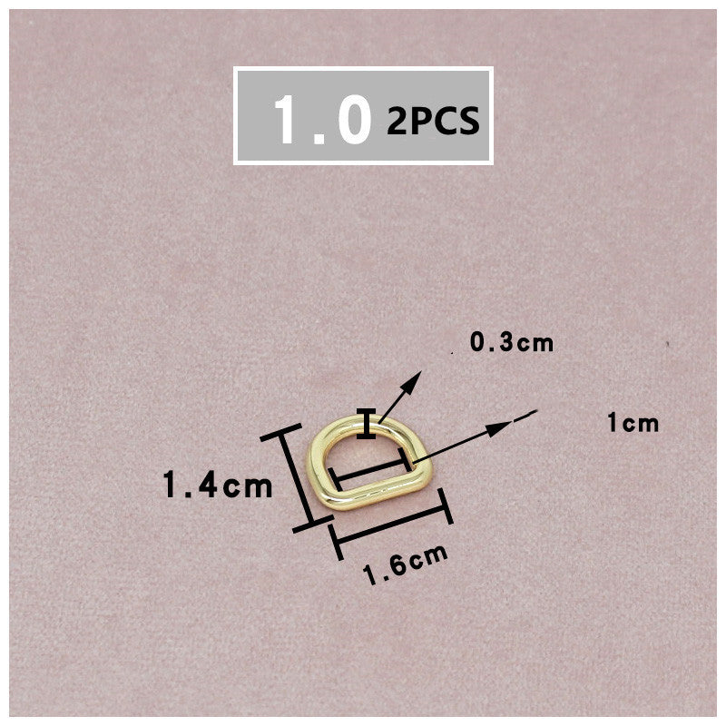 Seamless Horseshoe Hardware Metal D-ring Buckle