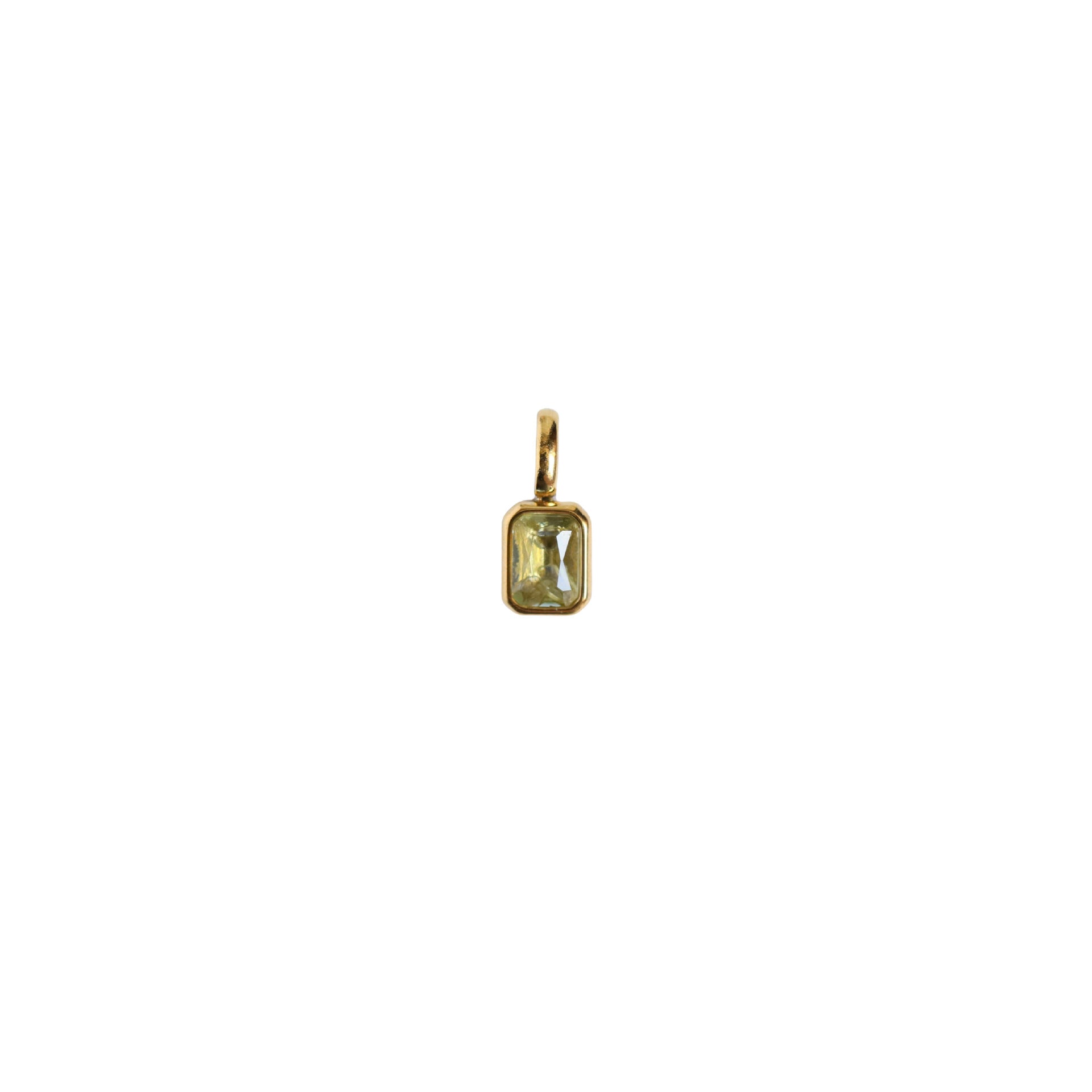 Titanium Steel Color 12 Birthstone Pendant Diy Accessories For Women