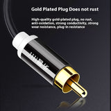 Two-to-two Double-connected Flower Head Audio Cable 2RCA Computer Connection TV Audio Speaker Cable