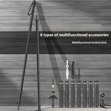 Outdoor Supplies Multi-set Function Alpenstock Alloy Self-defense Equipment Tactical Stick
