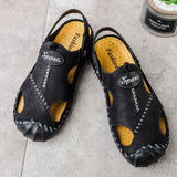 Men's Breathable Casual Hollow Leather Sandals