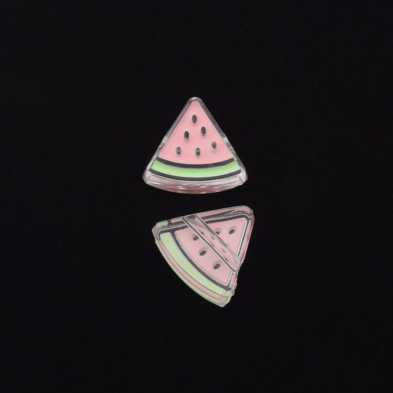 Summer Decoration Watermelon Slice Beading Material