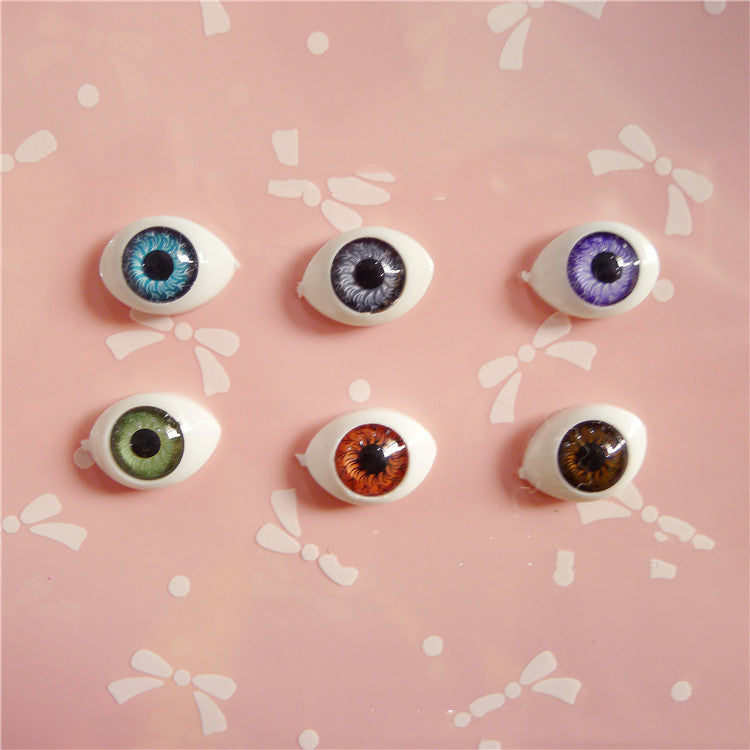 Boat-shaped Resin Eyeballs Toy Dolls DIY Accessories
