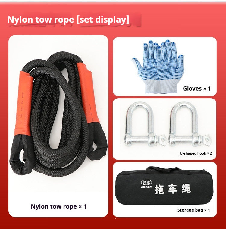 Automotive Trailer Rope Off-road Vehicle Special Bold Elastic Car Pulling Rope