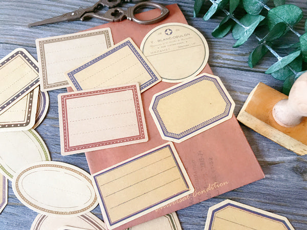 Vintage Kraft Paper Labels Stickers For Scrapbooking Happy Planner