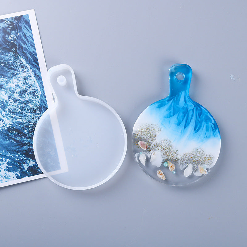 Handle Tray Making Mirror Surface Silicone Table