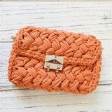 Handmade Crossbody Crochet Cloth Line Small Fragrance Knitting Bag