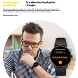 Мониторинги оксигени хун дар бораи сатҳи қалби глюкозаи хуни Smart Watch ба Bluetooth Calling Watch
