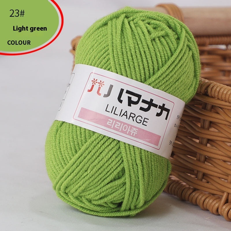 4-Strand Milk Cotton Thread Doll Crochet Knitting Wire Balls